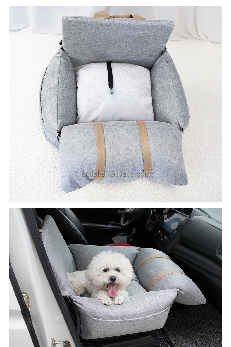 Dog car Booster seat for Small Medium Large Dogs Cats pet Travel Booster seat Safety Car Seat with Storage Dog car Bed Dual