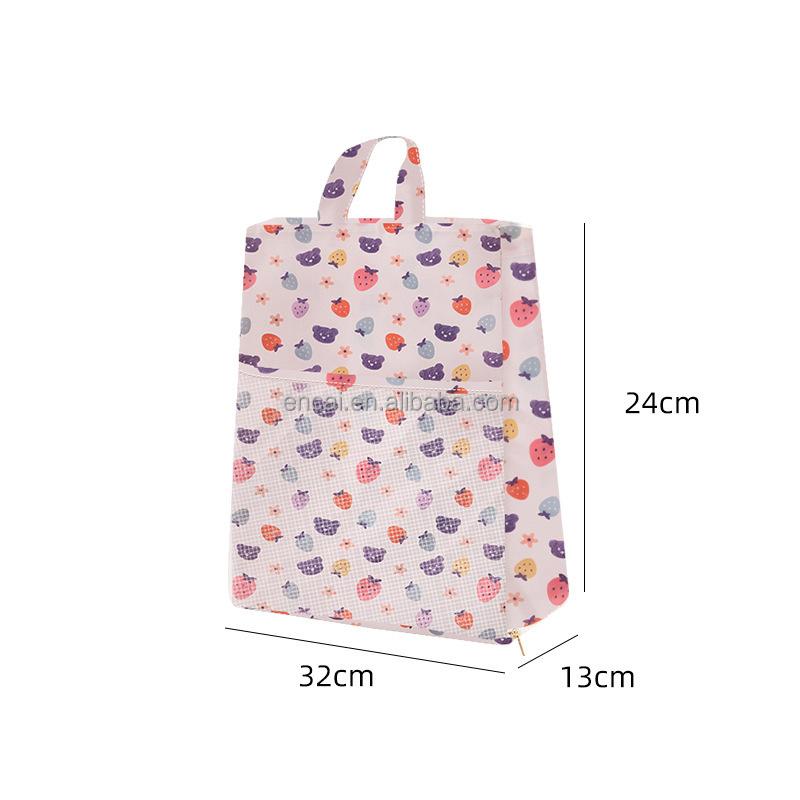 Travel Shoe Bags Cute Pattern Shoe Storage Packing Organizer Shoe Pouch with Zipper for Men & Women