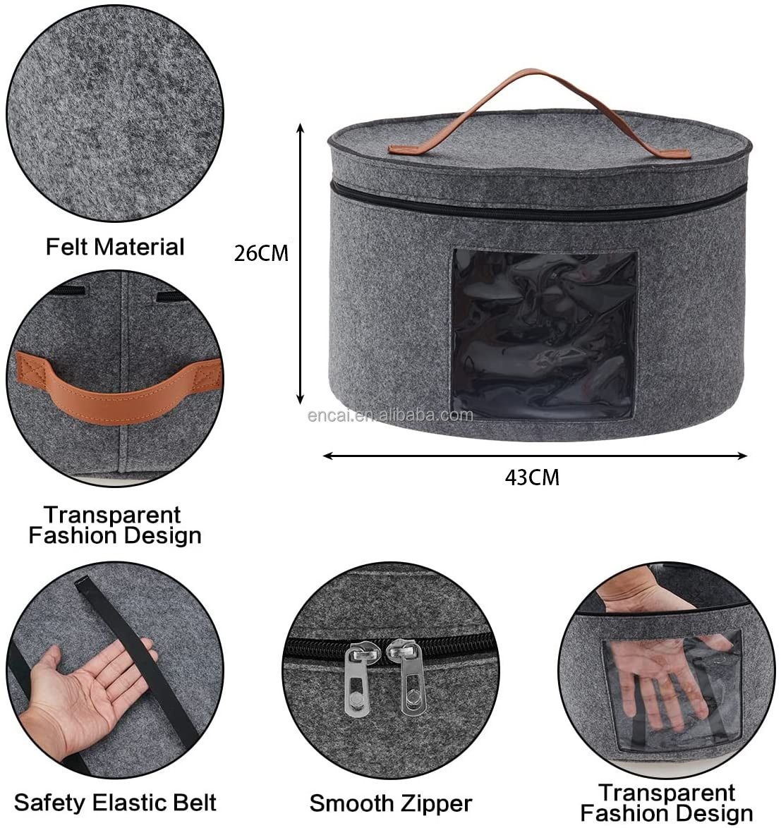 Felt Hat Storage Box Travel Hat Boxes for Men & Women Collapsible Closet Organizer Stuffed Animal Toy Storage Bin Bag