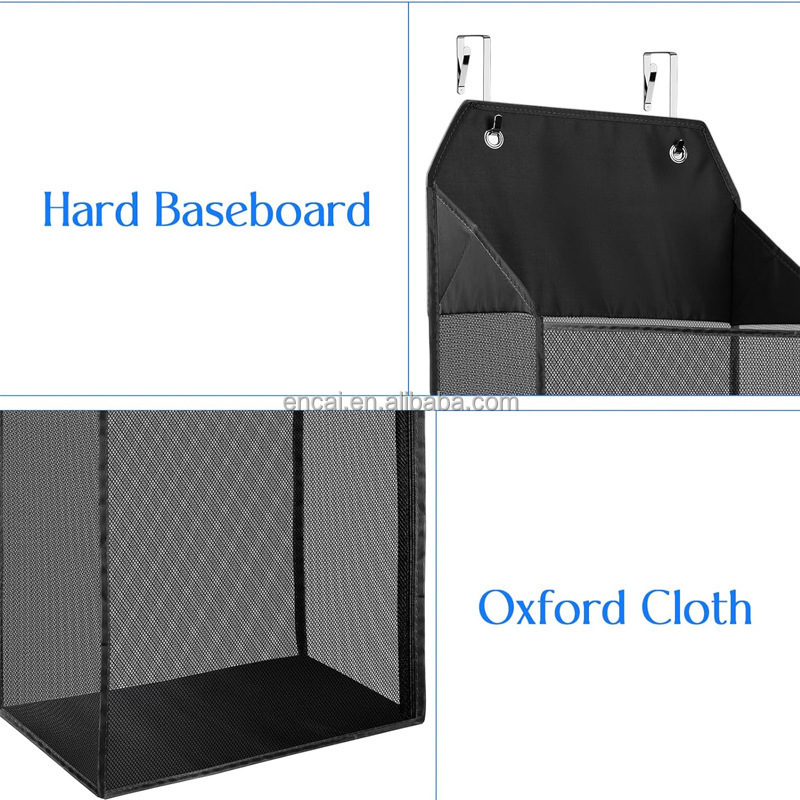 Over the Door Mesh Hanging Closet Organizer and Storage with Dividers Clothes Accessories Shelf for Wardrobe Nursery Cloakroom