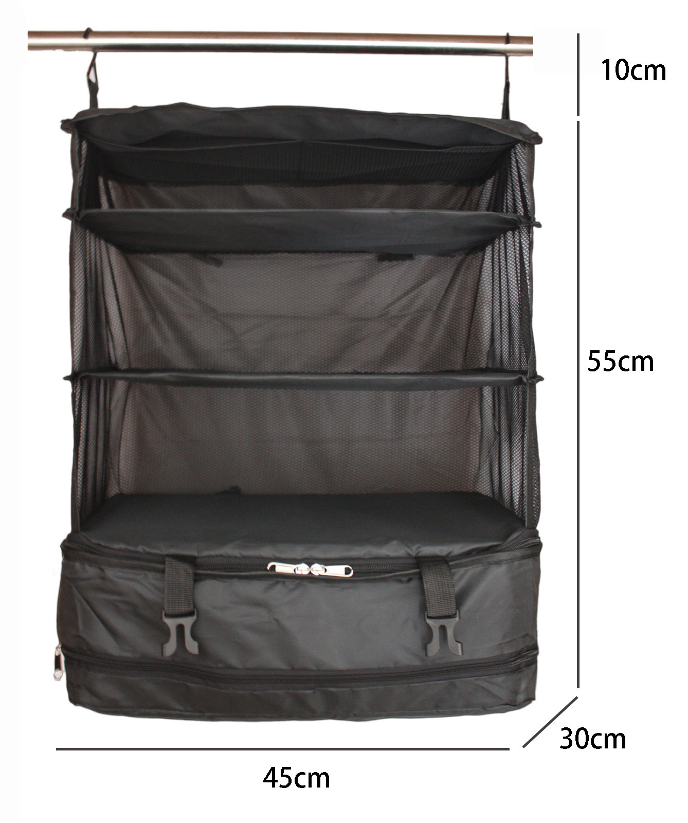 High Quality 4 Tier Compression Multilayer Travel Large Capacity Clothes Storage Bag Organizer Hanging Foldable