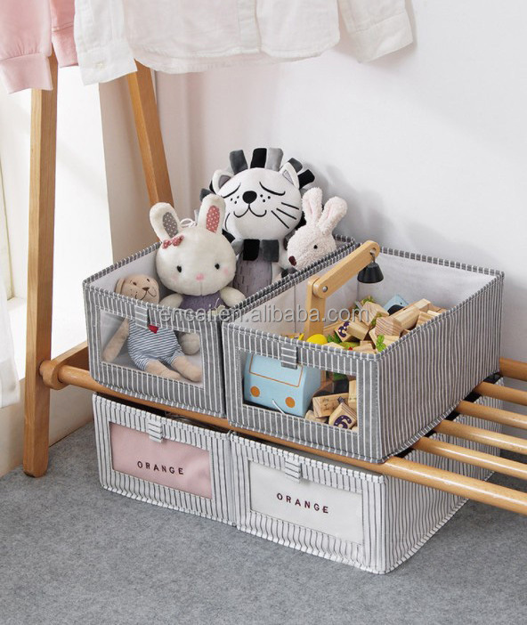 Closet Baskets  Trapezoid Storage Bins Foldable Fabric Baskets for Clothes Baby Toiletry Toys Towel DVD Book