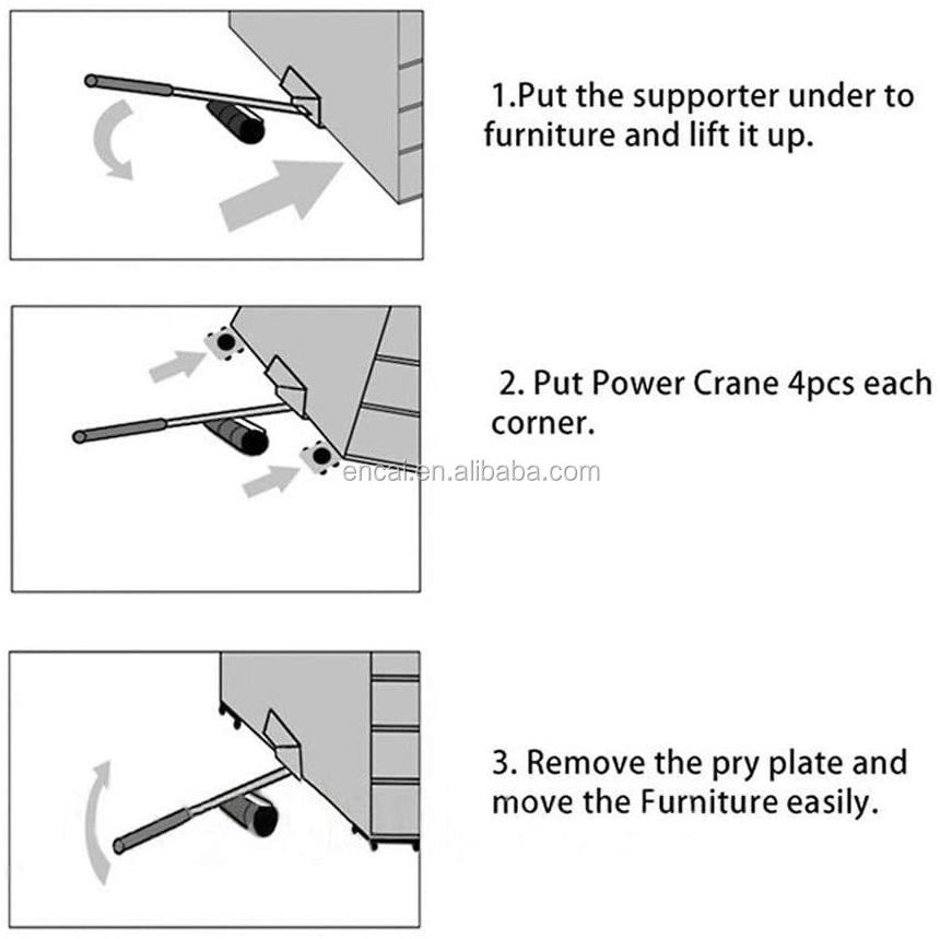 Furniture Lifter Easy Moving Sliders 5 Packs Mover Tool Set Heavy Furniture Appliance Moving & Lifting System