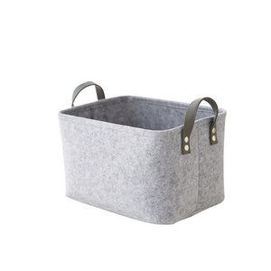 Felt Storage Basket Bin for Organizing Decorative Basket Dog Toy Storage Gift Basket for Home Office Closet