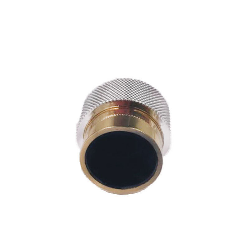 Hot Sell Manufacturer Custom black round abs cap perfume bottle zamac gold caps