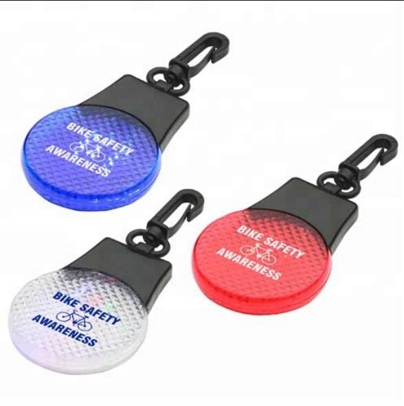 2024 new arrival portable reflective LED caution light PMMA keychain