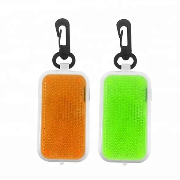 2024 new arrival portable reflective LED caution light PMMA keychain