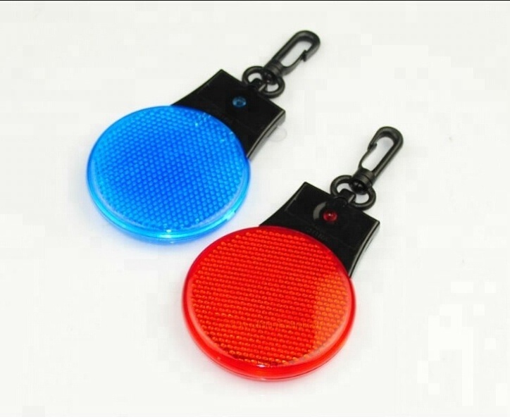 2024 new arrival portable reflective LED caution light PMMA keychain