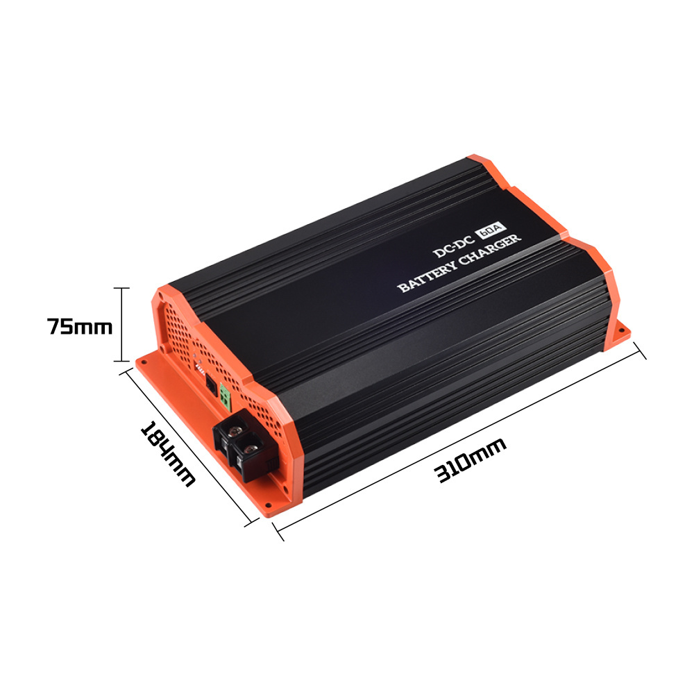 Charge Lead acid / Life-PO4 / Lithium In-vehicle DC-DC Charger 12V 10A-20A Automatic smart DC TO DC battery to battery charger