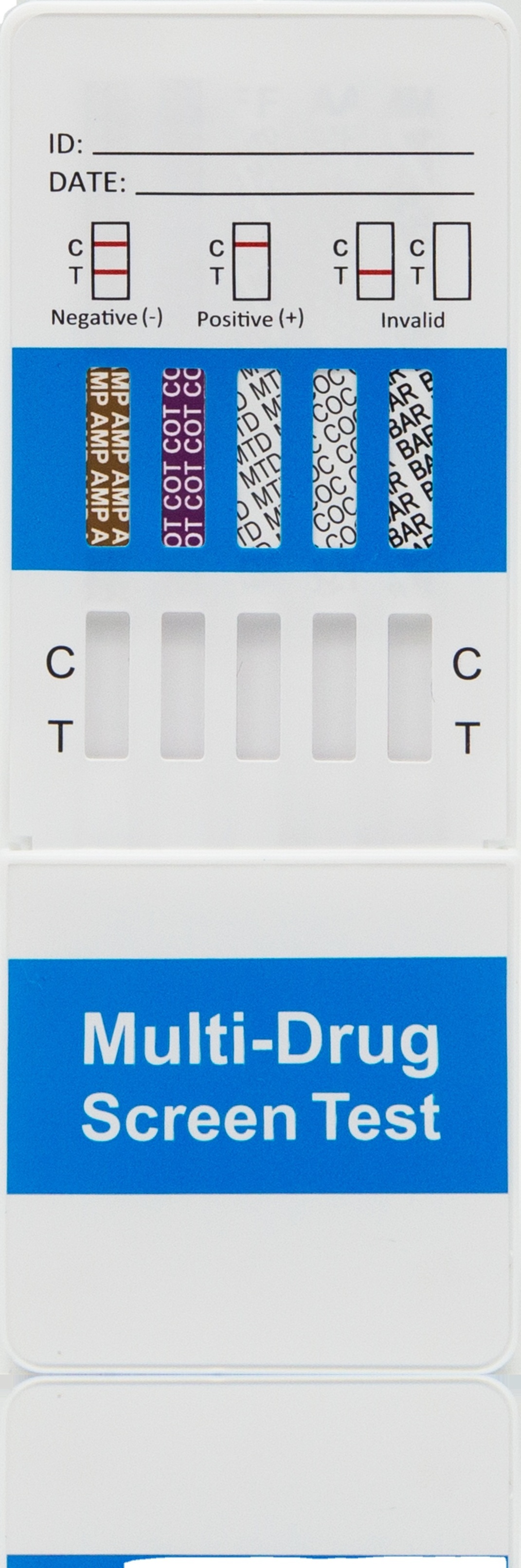 DOA 12 in 1 Test cassette  Multi-Drug Panel BAR/BZO/COP/MOP/TCA/THC/K2/COC/MTD/MET/AMP/PC