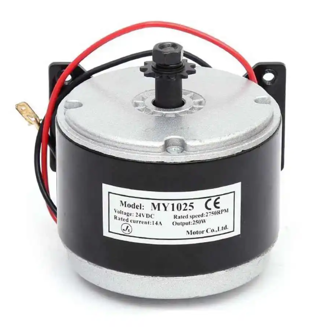 brushed high speed DC motor 2750rpm 24v dc electric motor for bicycle 250W 14A