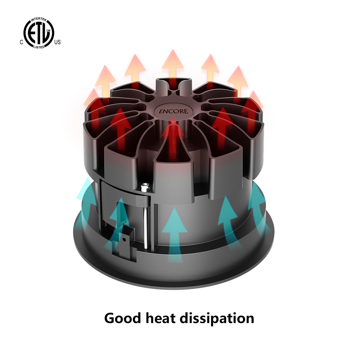 2023 Commercial ETL Indoor Round Spot Down Light Recessed 20W 25W 30W 35W 40W 45W LED COB Downlight