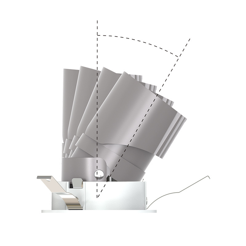 New Construction 30W 35W Fire Rated ETL CE Anti Glare Recessed CRI90 DALI Switch Commercial Interior LED Down Light