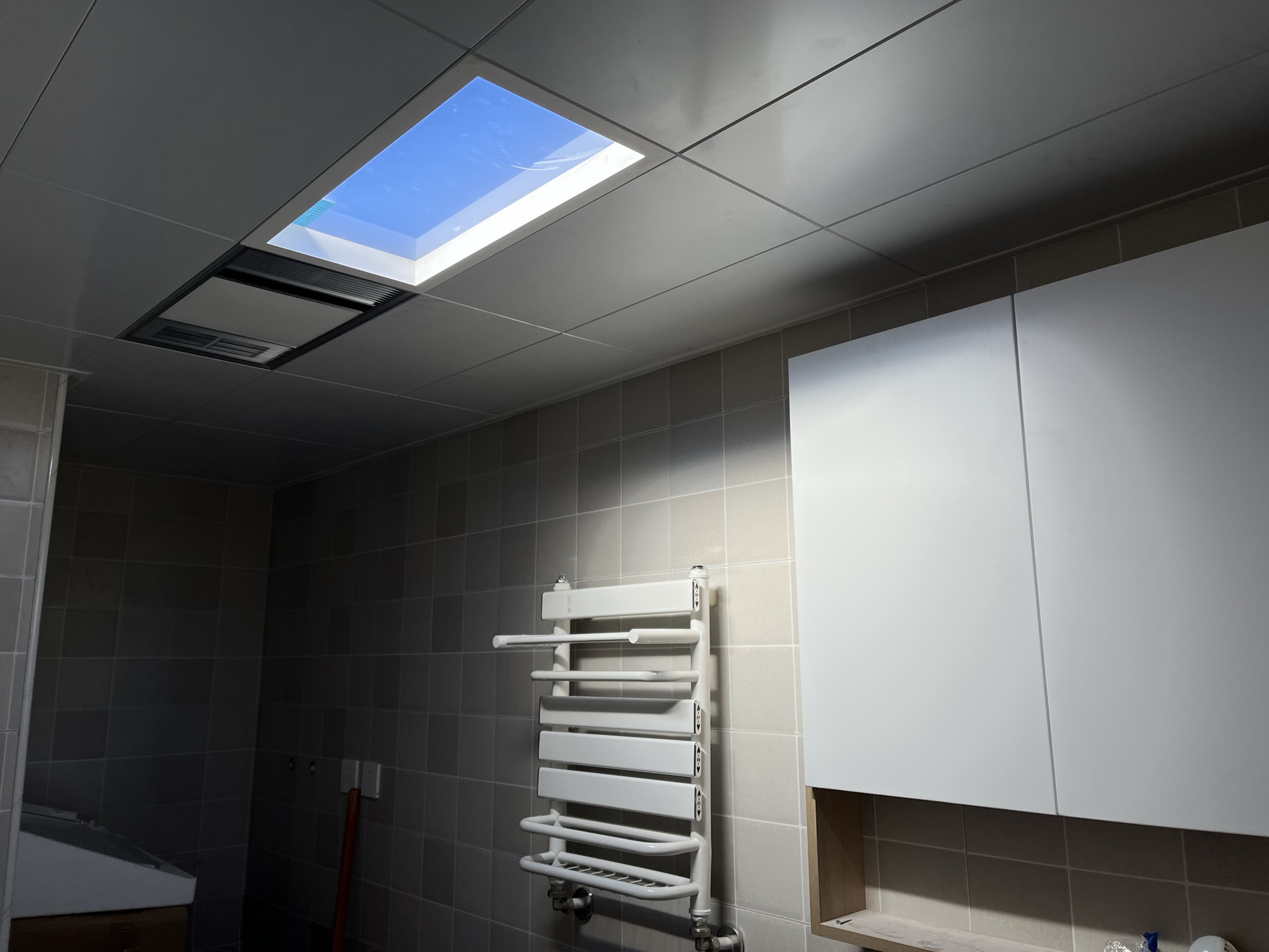 Recessed Square Artificial Blue Sky Light Led Ceiling Panel  Virtual Circadian Ceiling Artificial Skylight