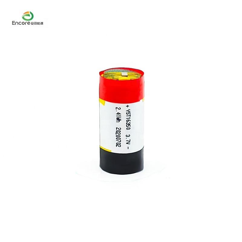 Rechargeable li ion 3.7v 650mah lipo 16350 battery