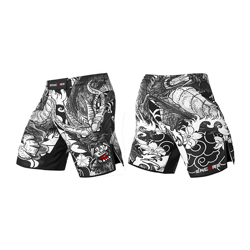 Custom MMA Shorts Sublimation Fight UFC Training Shorts Fight Cross Training Workout Wholesale Grappling Shorts