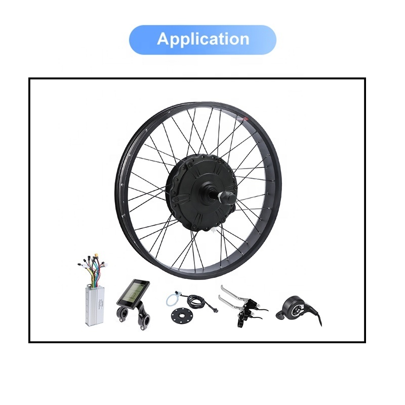 Factory price DIY high toque 7 speed 26*4.0 1000w fat tire hub motor sonw ebike conversion kit For sale