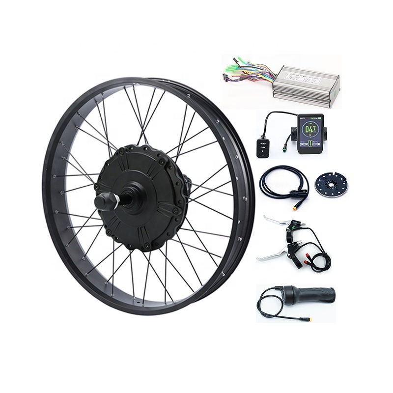 Factory price DIY high toque 7 speed 26*4.0 1000w fat tire hub motor sonw ebike conversion kit For sale