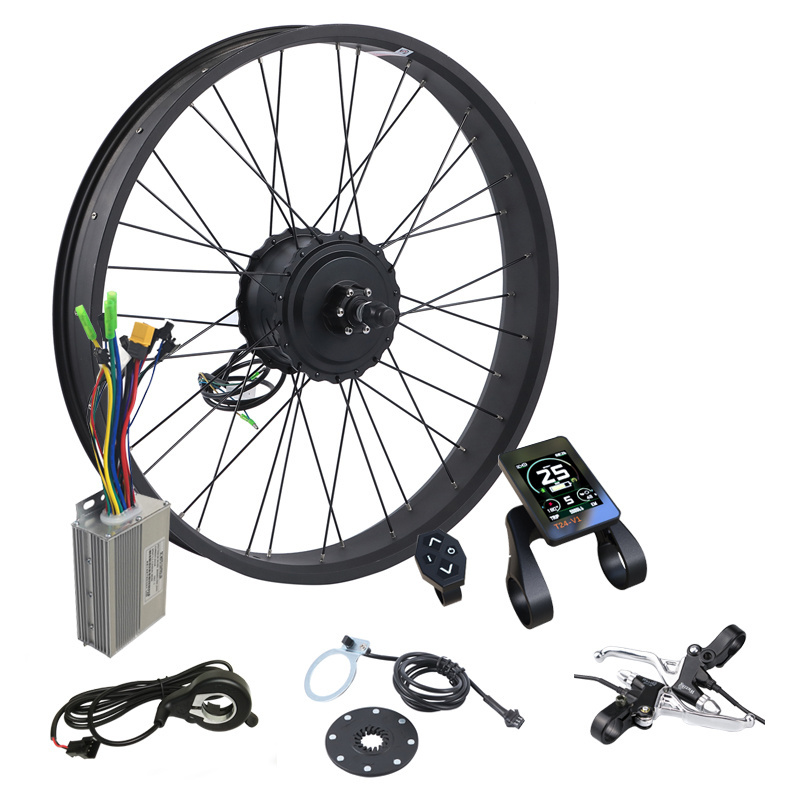 Diy Fat Tire Hub Motor Kit 16 Inch 24V 36V 250W 350W 500W 750w Electric Bike Bicycle Conversion Kits For Snow