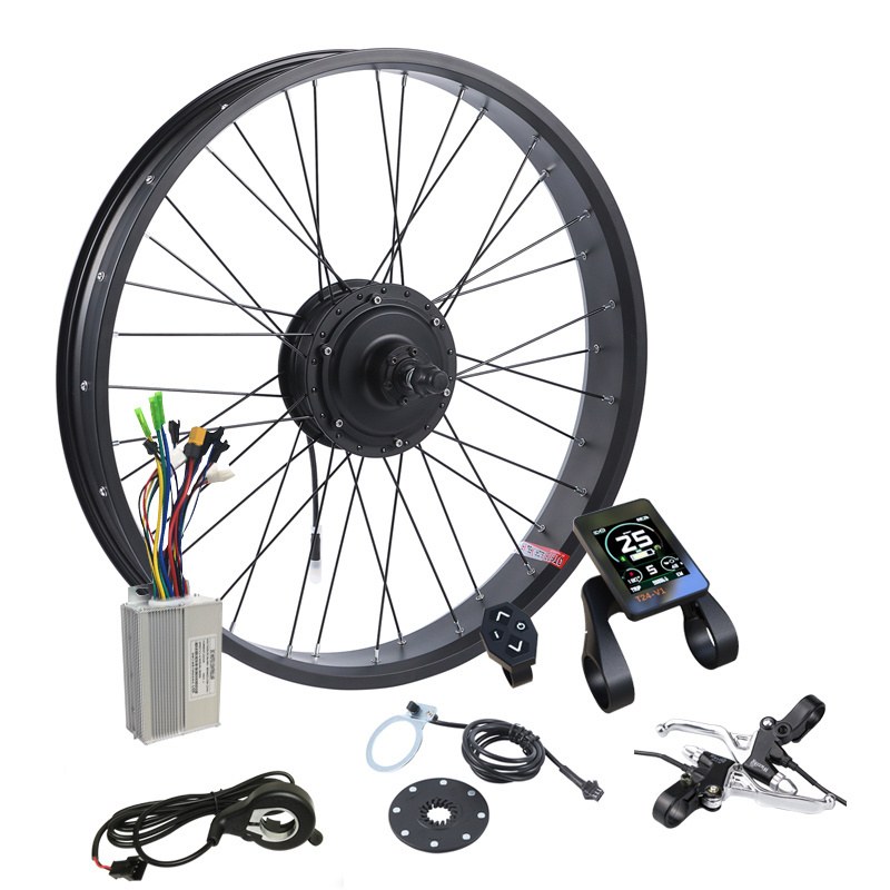 Diy Fat Tire Hub Motor Kit 16 Inch 24V 36V 250W 350W 500W 750w Electric Bike Bicycle Conversion Kits For Snow