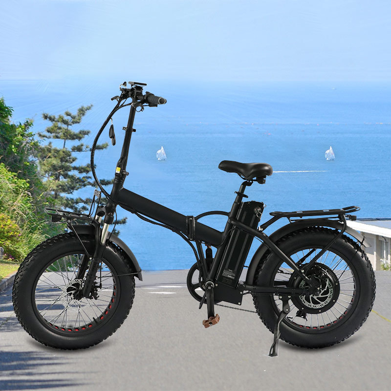 2021 hot sale small folding bike 20 inch fat tire Mountain electric bicycle OEM mini two wheel foldable bicycles bike for sale