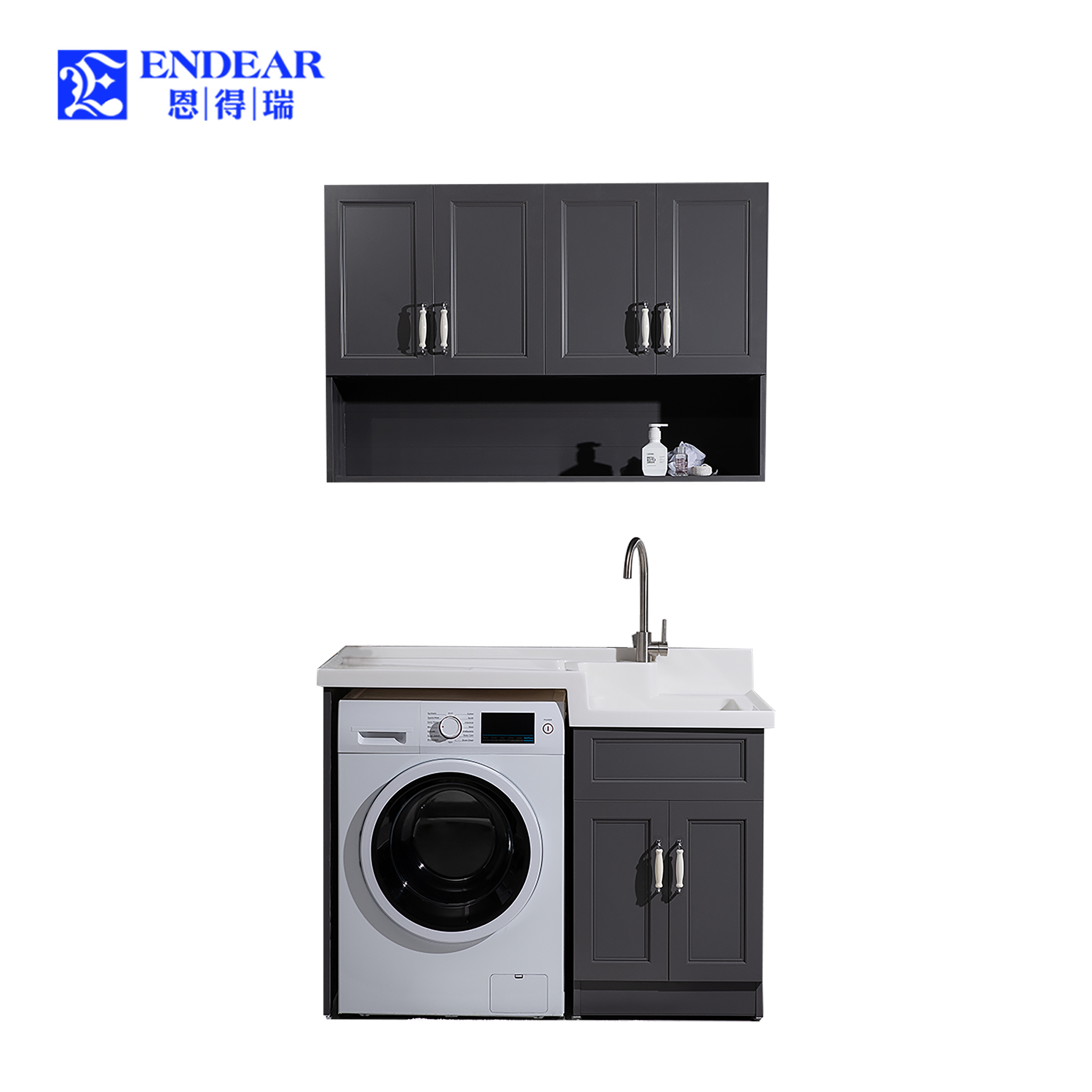 ENDEAR Laundry Cabinet Custom Laundry Room Storage Cabinet With Sink