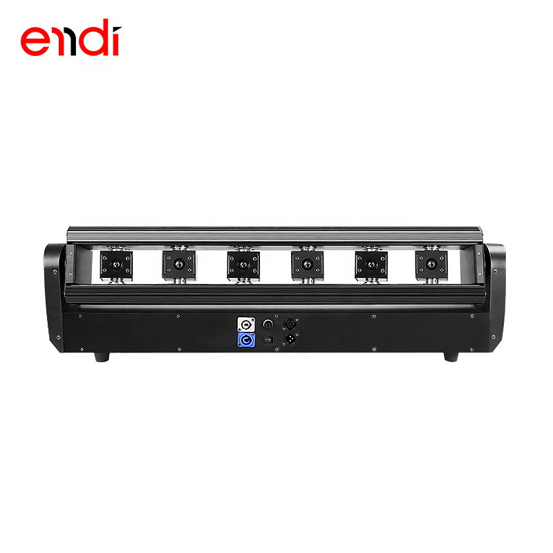 ENDI new arrivals 6 eye red moving head beam laser light with sound dmx controller for night club bar disco stage lights