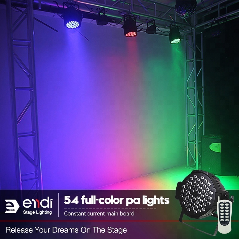 ENDI high quality LED RGBW beam par lights with dmx multi channel for stage dj light