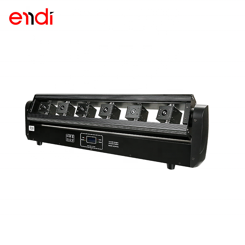 ENDI new arrivals 6 eye red moving head beam laser light with sound dmx controller for night club bar disco stage lights