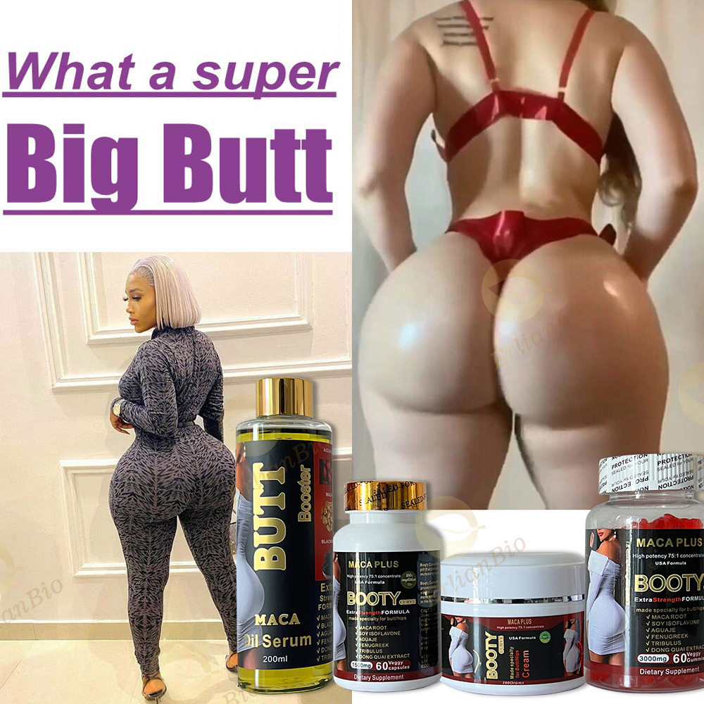 Organic Herbal Hips And Butt Enhancement Pills Oil Serum Cream  Ultimate Black Maca Pills For Butt Hips Enlargement