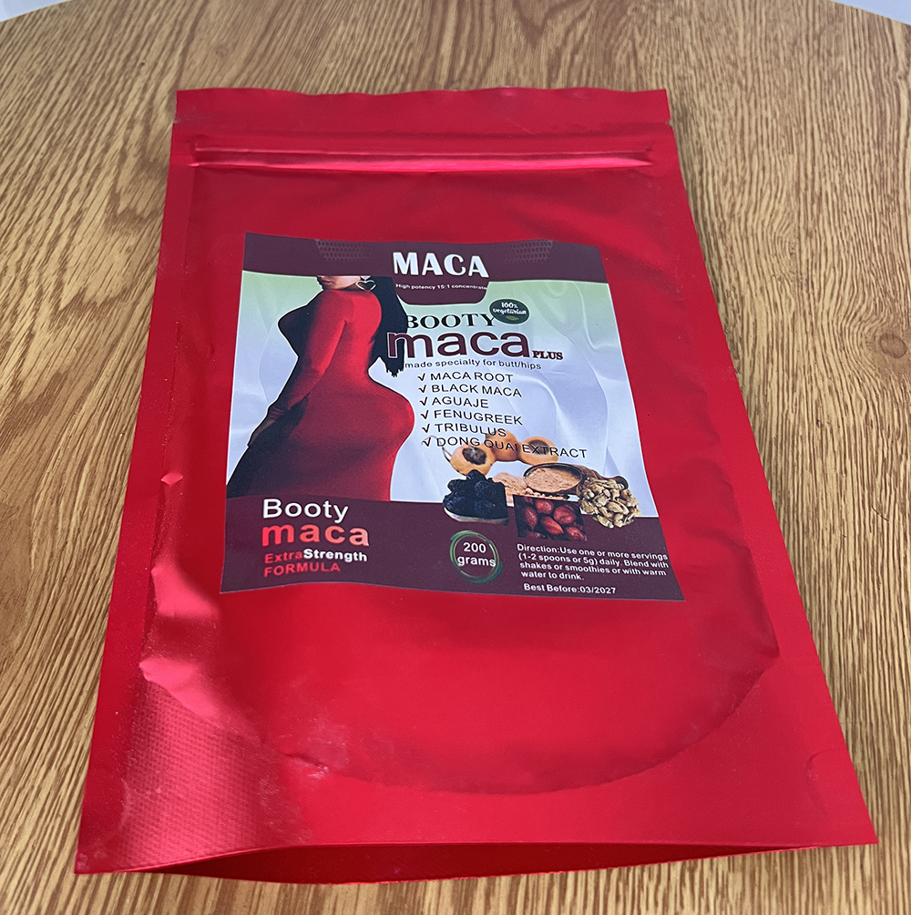 Best women butt maca root powder 100% herbal natural 200g customized private label natura max big butt protein powder