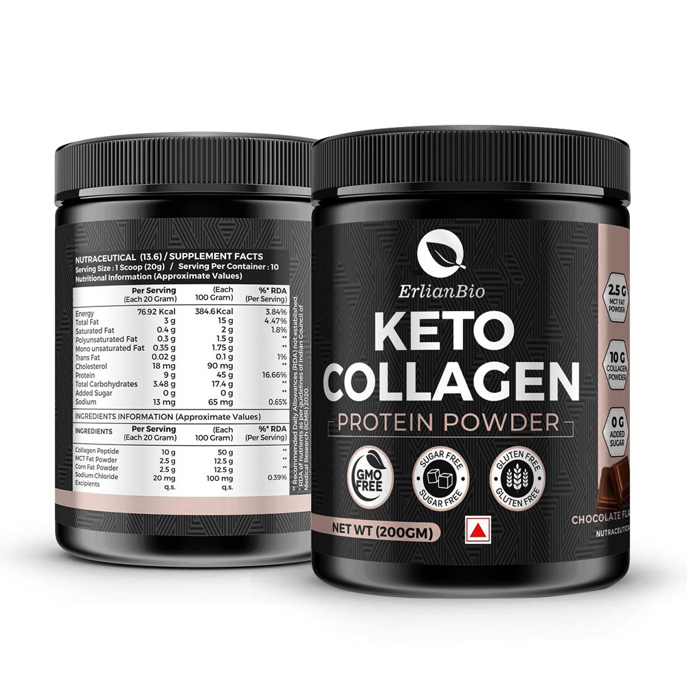 2024 New Products  Keto Food Supplement Keto Food Collagenic Protein Powder With MCT Oil Powder