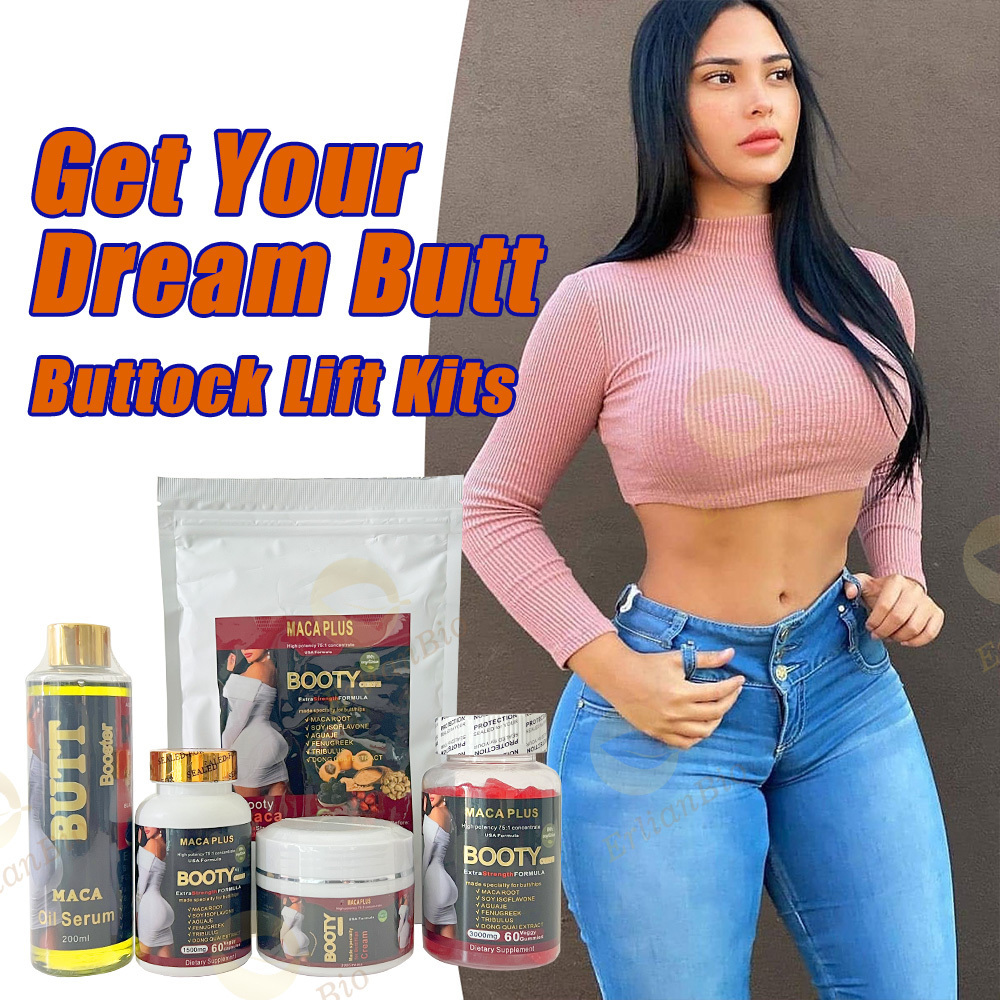 Organic Herbal Hips And Butt Enhancement Pills Oil Serum Cream  Ultimate Black Maca Pills For Butt Hips Enlargement