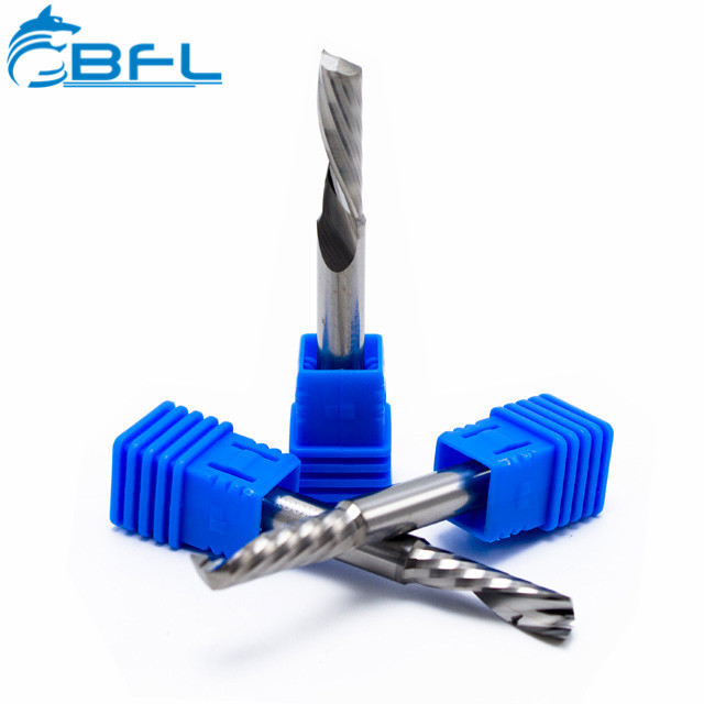 BFL CNC Tools Cutting Down Cut Carbide End Mill Single Flute Aluminium Router Bits One Flute Carbide Alloy Sprial Bit