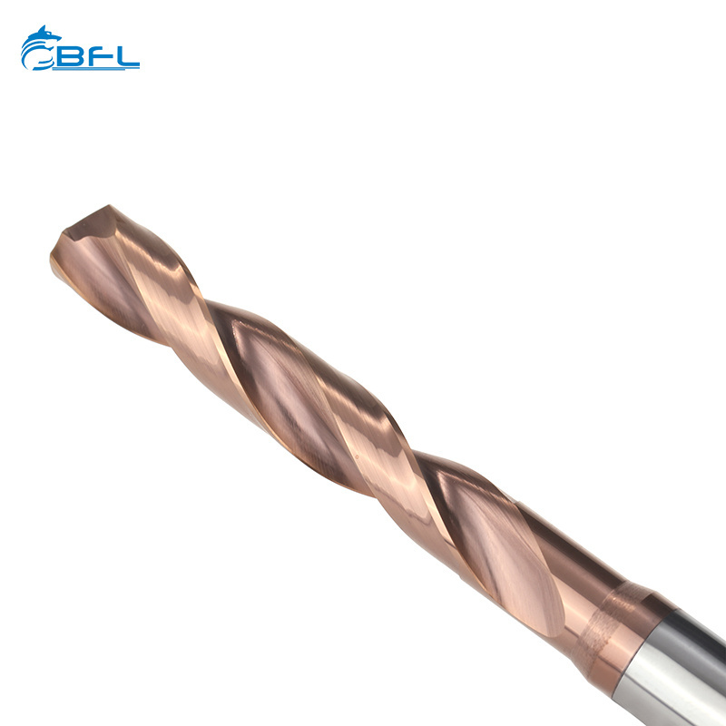 BFL Solid Carbide 2 Flute Coolant Twist Drill Bit 5XD jobber drill cnc cutting bit