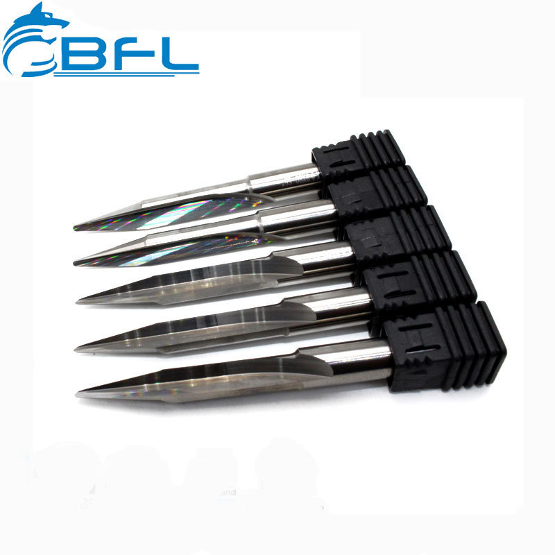 BFL Tungsten Carbide Cutting Tool CNC V Groove Engraving milling Cutter 3D End Mill V Shape  for wood PCB cutter