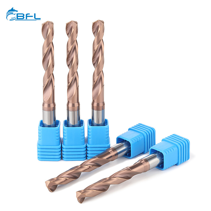 BFL Solid Carbide 2 Flute Coolant Twist Drill Bit 5XD jobber drill cnc cutting bit