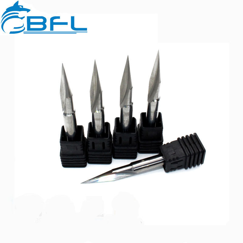 BFL Tungsten Carbide Cutting Tool CNC V Groove Engraving milling Cutter 3D End Mill V Shape  for wood PCB cutter