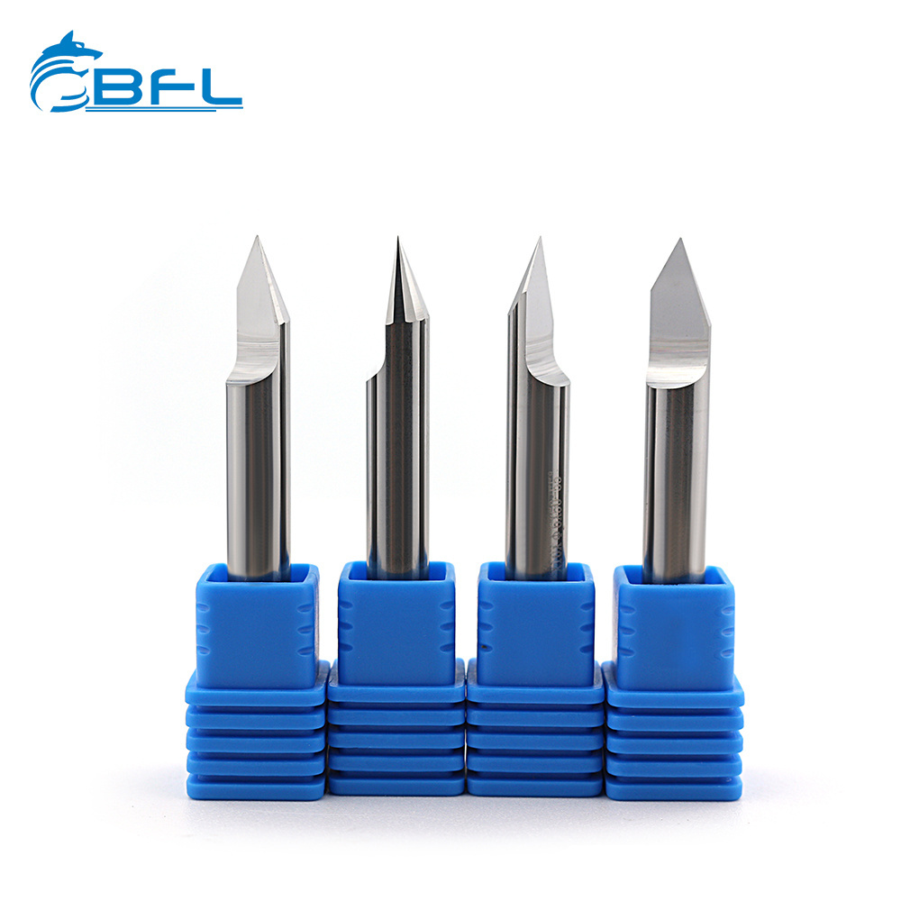 BFL Tungsten Carbide Cutting Tool CNC V Groove Engraving milling Cutter 3D End Mill V Shape  for wood PCB cutter