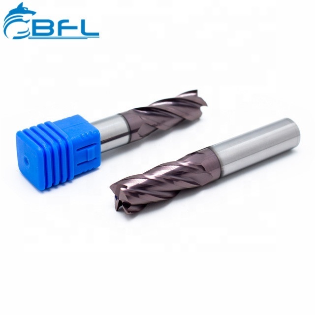 BFL Solid Carbide Endmill CNC Cutter Tool For Metal Milling Cutter Router Bits Square Face End Mill HRC 45/55/60/70