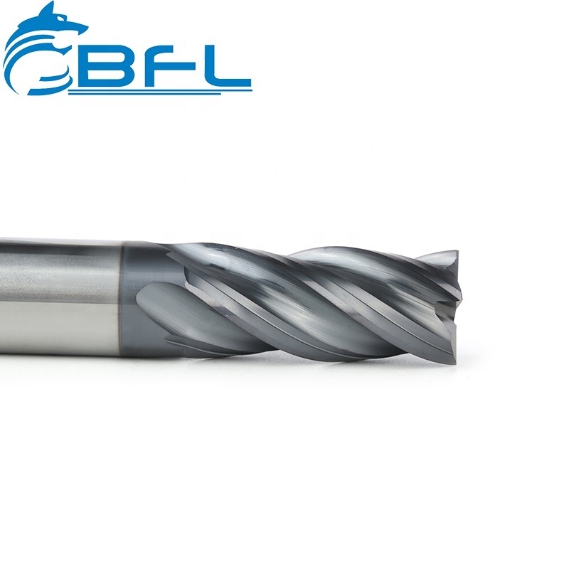 BFL Solid Carbide Endmill CNC Cutter Tool For Metal Milling Cutter Router Bits Square Face End Mill HRC 45/55/60/70