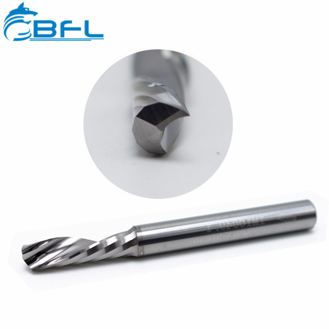 BFL CNC Tools Cutting Down Cut Carbide End Mill Single Flute Aluminium Router Bits One Flute Carbide Alloy Sprial Bit