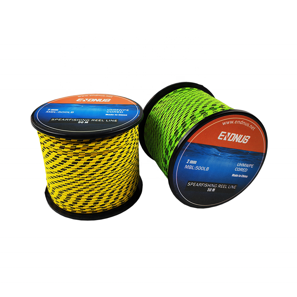 500Lbs Colour Mixture UHMWPE Core Double Braid Speargun Spearfishing Reel Line