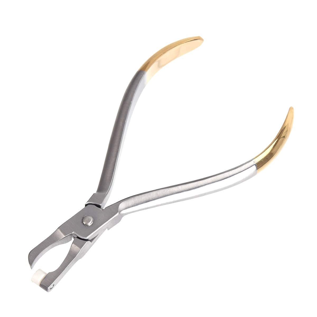 Orthodontic dental surgical instruments crimpable hook plier