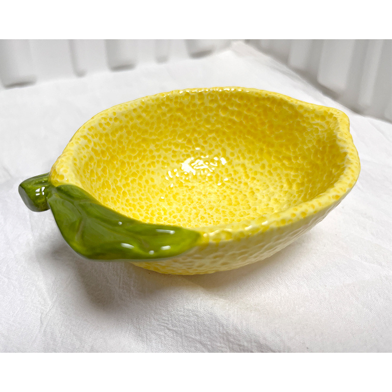 Factory direct lemon shape ceramic  kitchen accessory measuring cup measuring cups set ceramic measuring cups