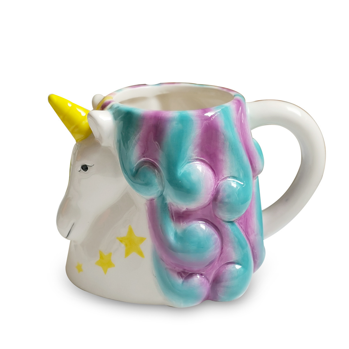 Novelty 3D Fish Mug Ceramic Fish Shape Hot Sale Milk Mug Handpainting Dolomite Wholesale Fish 16OZ Coffee Mug