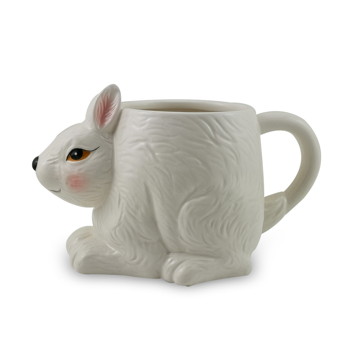 Rabbit Figurine Ceramic Easter home decoration White porcelain Easter bunny decoration