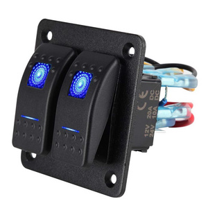 2 Way 12 volt switches marine ABS waterproof marine switch Ce marine toggle switch panel