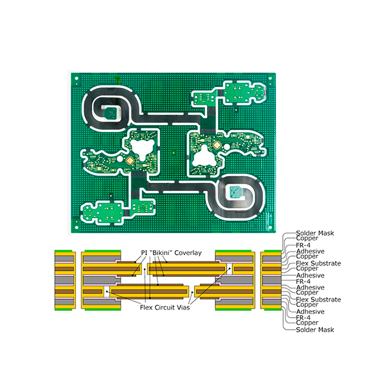 OEM Printed Prototype Design Circuit Board PCB Assembly Rigid-Flexible PCB For Audio System Home Cinema