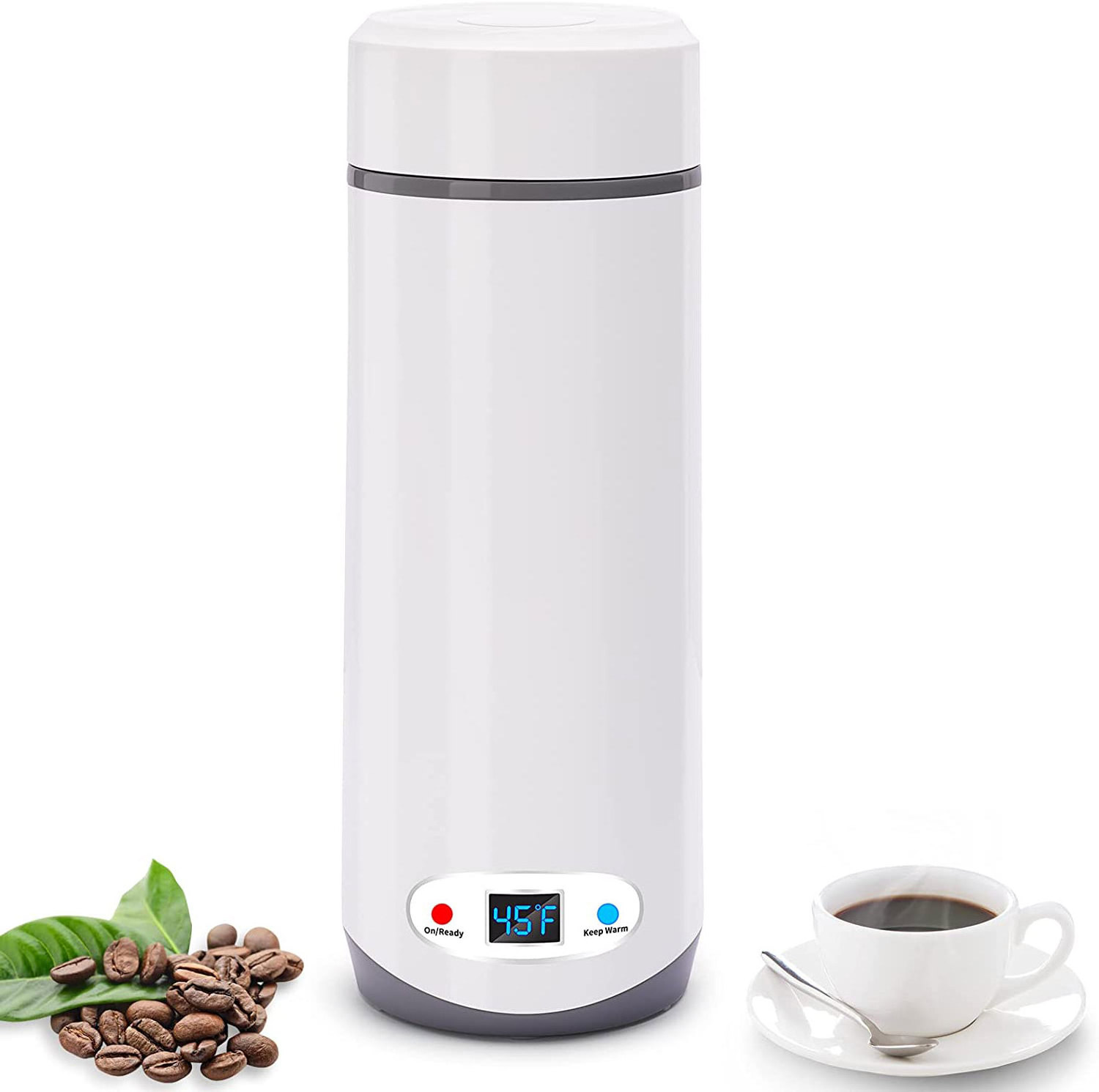 Mini Electric Tea Kettle Travel Thermo Flask 300W Portable Electric Water Boiler 350ML Heating Cup